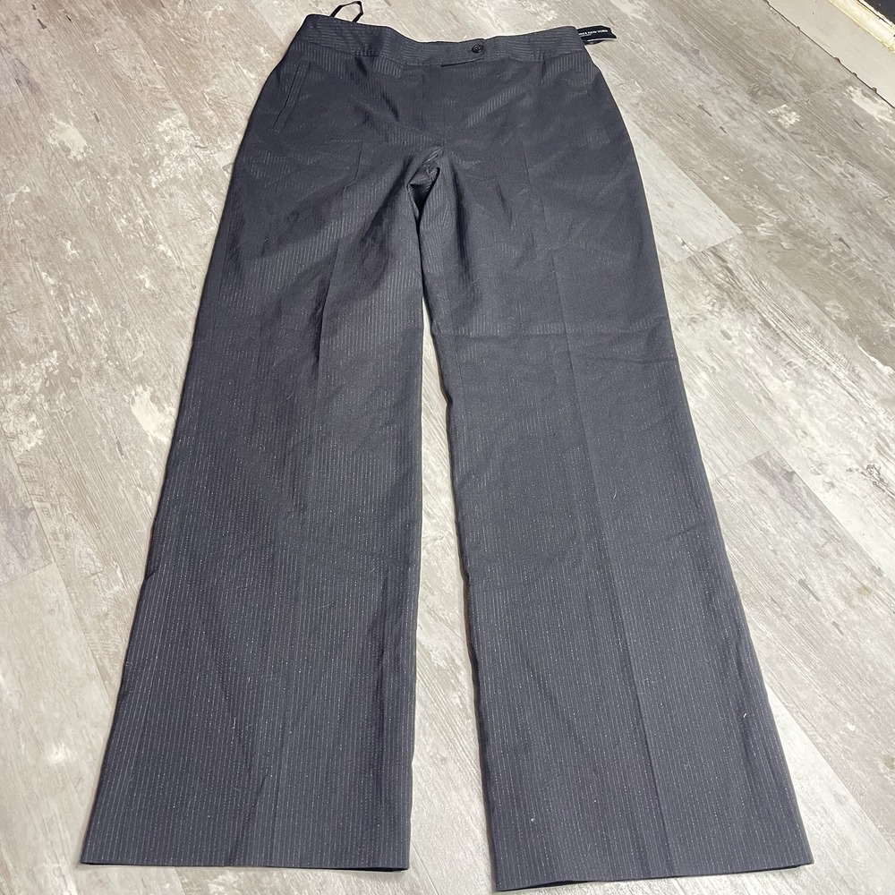 Jones New York dress pants womens size 12 straight black Stretch Z-275